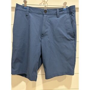 Banana Republic Men's Comfort Flat Front Shorts Blue 32 Golf Resort Capsule